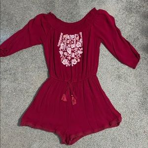 Red romper